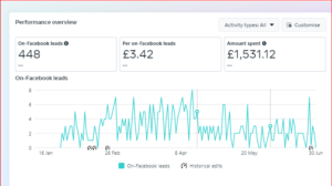 Meta ads campaign results