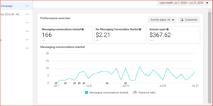 Meta ads campaign results